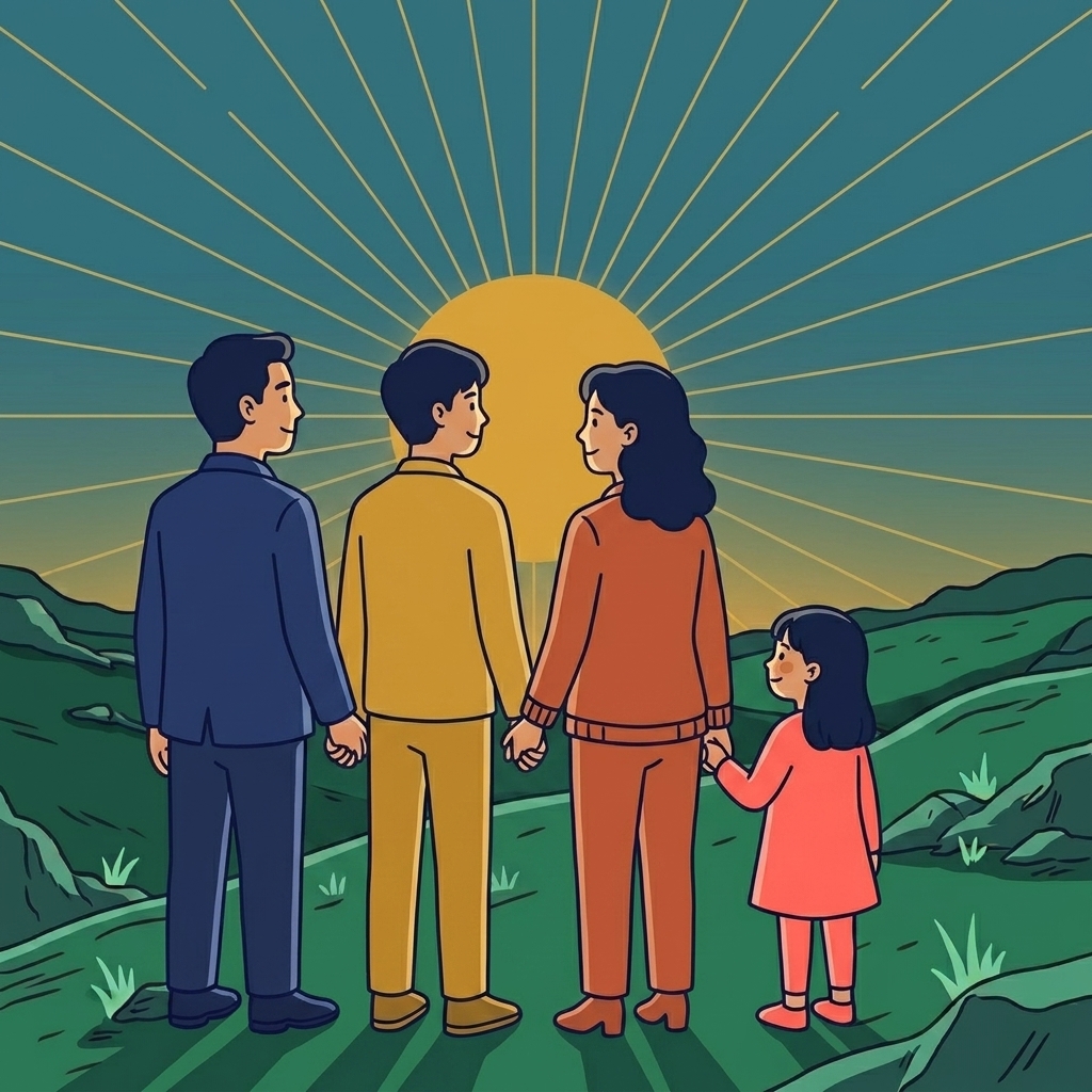 FinPeace Family Mentoring — Gia Đình 4 Người Đồng Hành Nhìn Về Phía Bình Minh